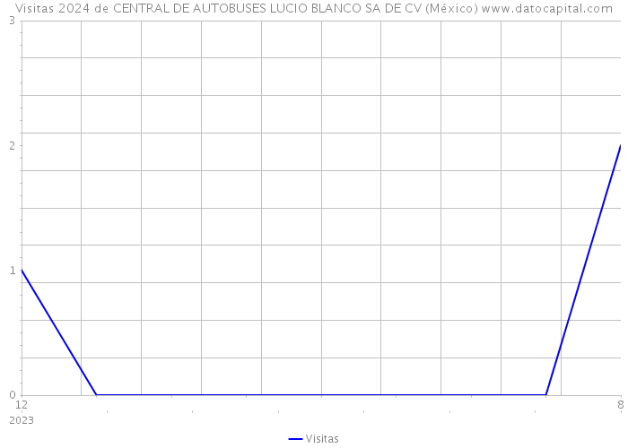 Visitas 2024 de CENTRAL DE AUTOBUSES LUCIO BLANCO SA DE CV (México) 
