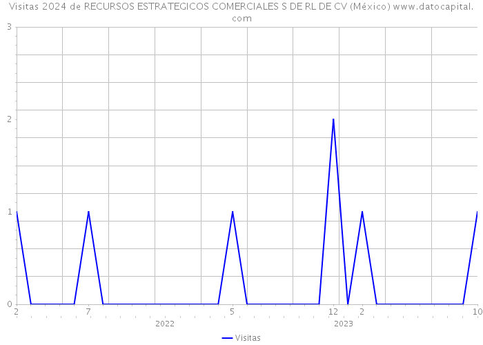 Visitas 2024 de RECURSOS ESTRATEGICOS COMERCIALES S DE RL DE CV (México) 