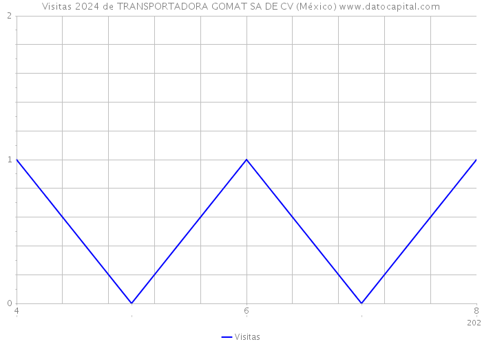 Visitas 2024 de TRANSPORTADORA GOMAT SA DE CV (México) 