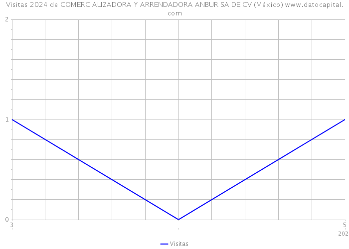 Visitas 2024 de COMERCIALIZADORA Y ARRENDADORA ANBUR SA DE CV (México) 