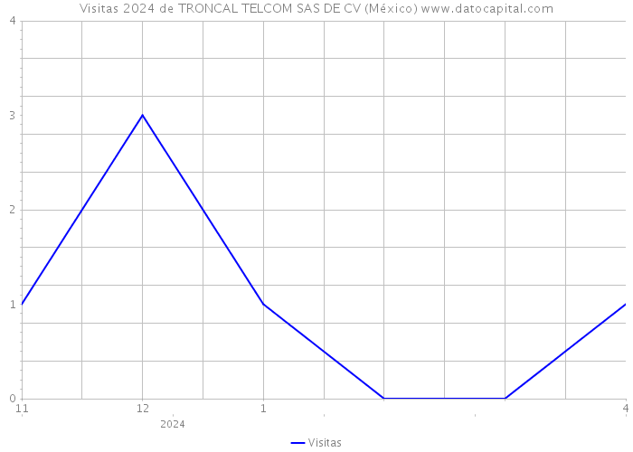 Visitas 2024 de TRONCAL TELCOM SAS DE CV (México) 