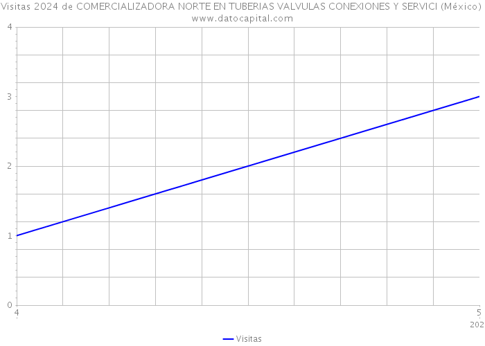 Visitas 2024 de COMERCIALIZADORA NORTE EN TUBERIAS VALVULAS CONEXIONES Y SERVICI (México) 