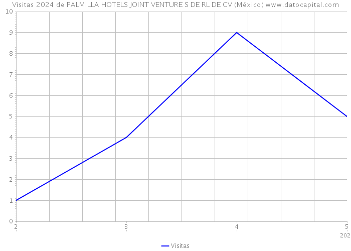 Visitas 2024 de PALMILLA HOTELS JOINT VENTURE S DE RL DE CV (México) 