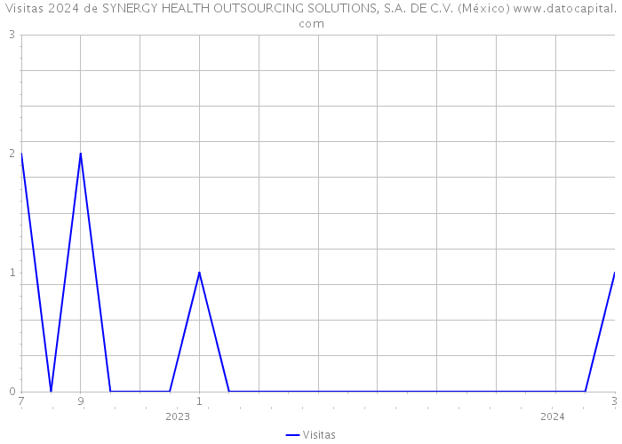 Visitas 2024 de SYNERGY HEALTH OUTSOURCING SOLUTIONS, S.A. DE C.V. (México) 
