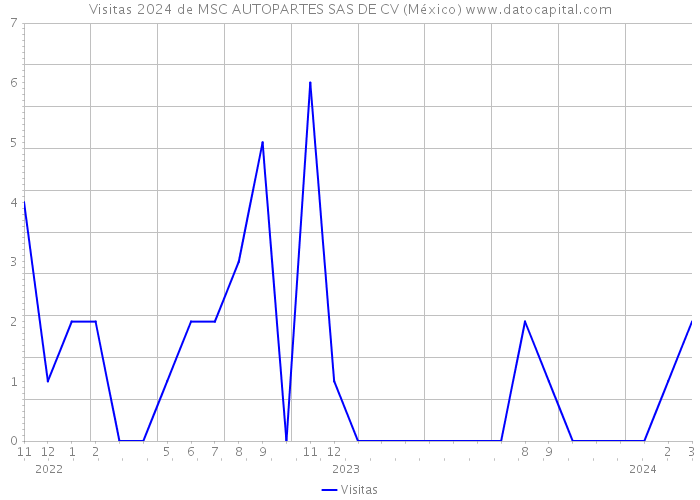 Visitas 2024 de MSC AUTOPARTES SAS DE CV (México) 