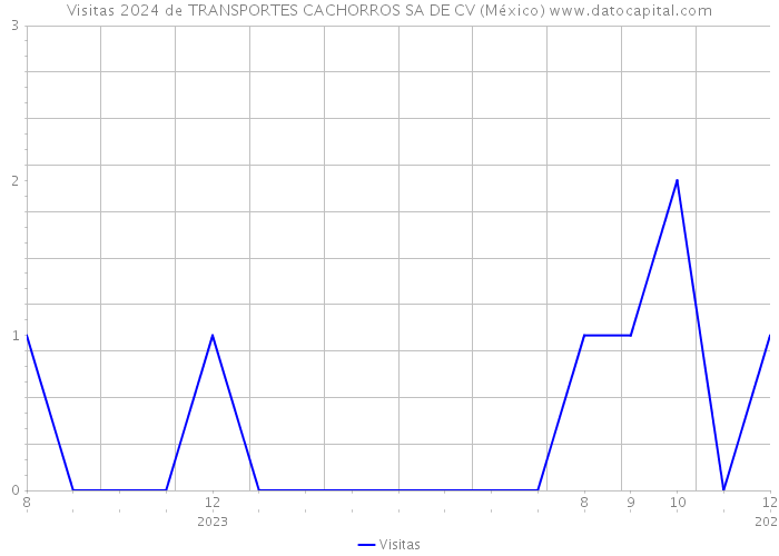 Visitas 2024 de TRANSPORTES CACHORROS SA DE CV (México) 