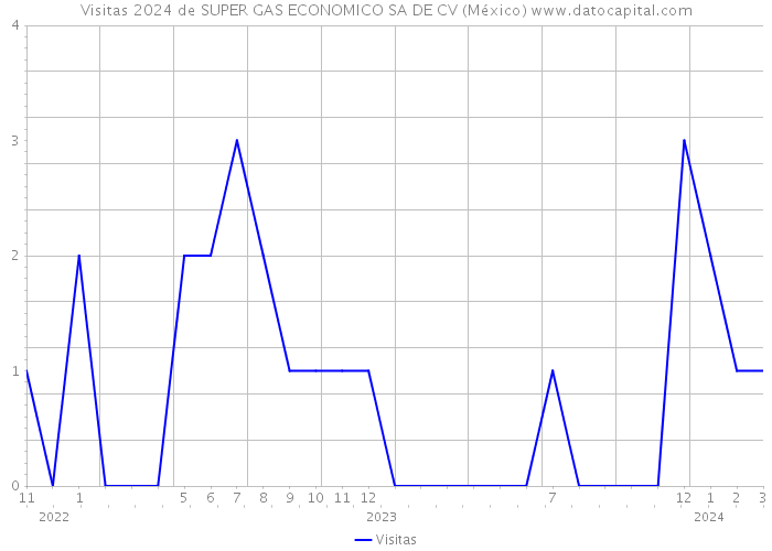 Visitas 2024 de SUPER GAS ECONOMICO SA DE CV (México) 