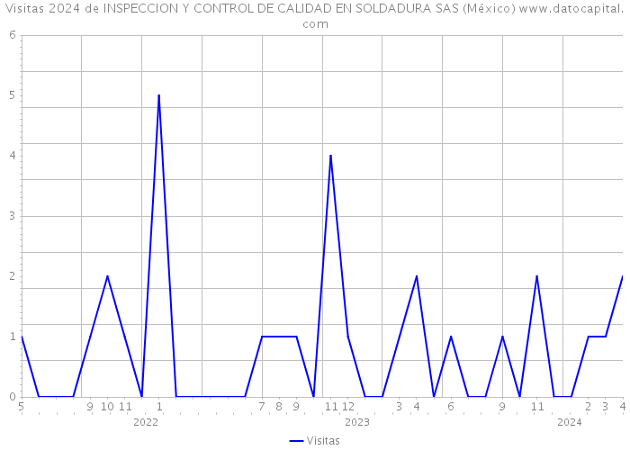 Visitas 2024 de INSPECCION Y CONTROL DE CALIDAD EN SOLDADURA SAS (México) 