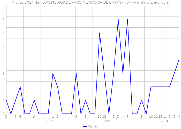 Visitas 2024 de FLOW MEDIOS DE PAGO MEXICO SA DE CV (México) 